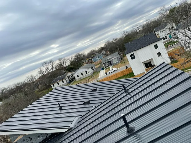 Standing seam metal roof panels with vents for Skylight Repair in New Hempstead